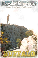 Hawksbill Crag w/Hiker - 12x18 - 2:3
