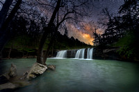 Milky Way Over Falling Water Falls - 36x24 - 3:2 ==>