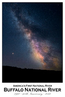 BNR 50th: Milky Way Over Point Peter Mtn - 16x24 - 2:3  ==>